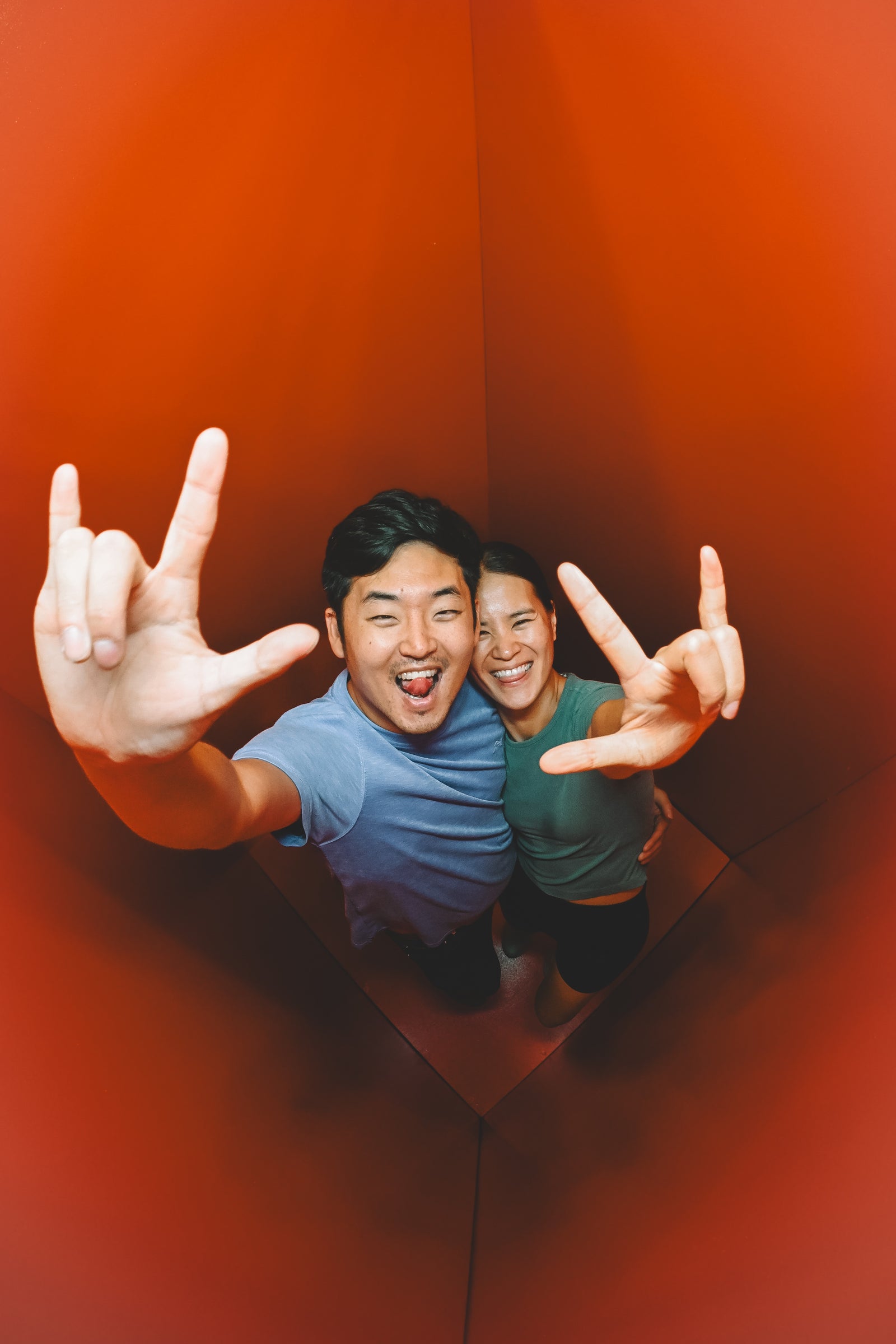 Guests at a Dragon Rocketz Look Up booth